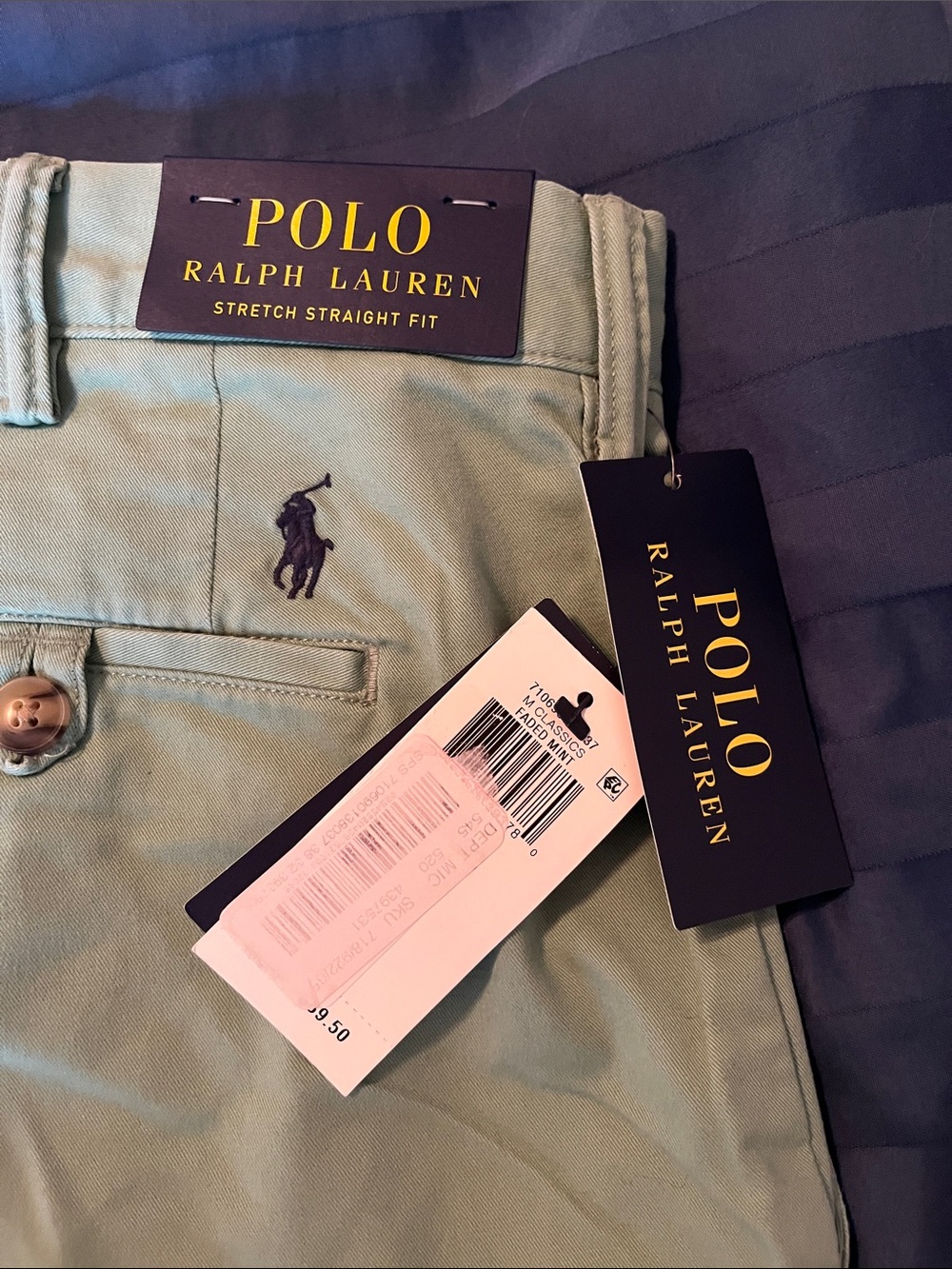 Polo by Ralph Lauren Men’s Stretch Straight Fit Chinos - Mint Green